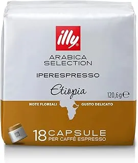 Illy - 6 paquetes de 18 cápsulas de café Monoarabica Etiopía